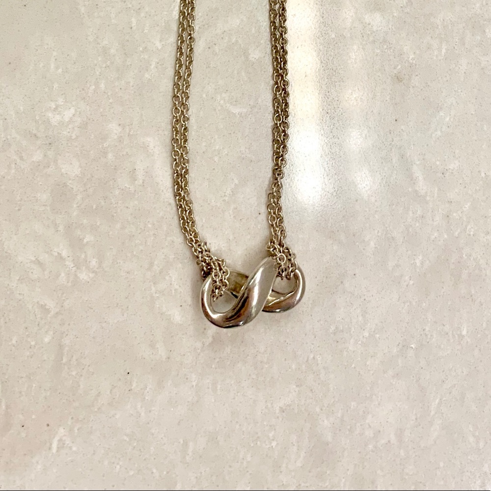 Tiffany and Co. Infinity Double Chain Pendant